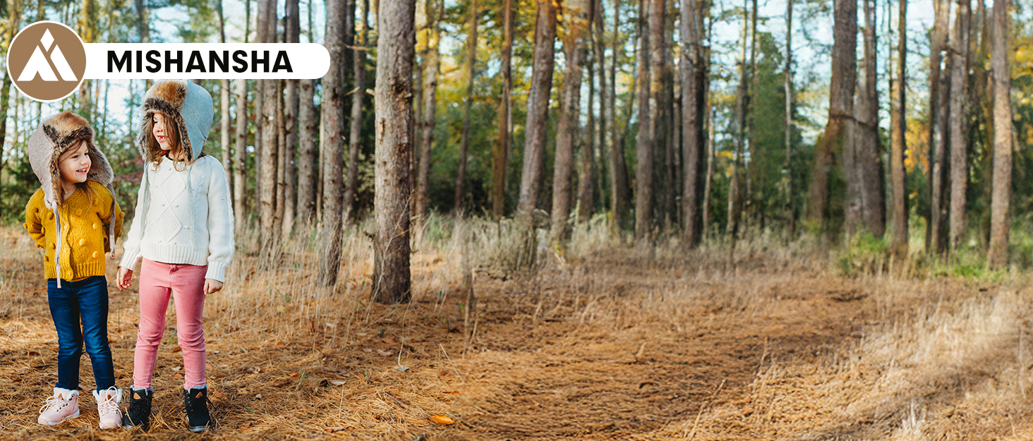 Дитячі зимові черевики Mishansha: теплі, водонепроникні, антиковзаючі, розмір 24-38, блакитні