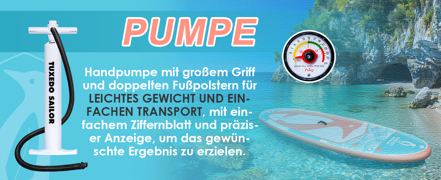 Надувне SUP-борд Tuxedo Sailor з аксесуарами, для дорослих та підлітків, блакитний та жовтий (блакитний та рожевий)