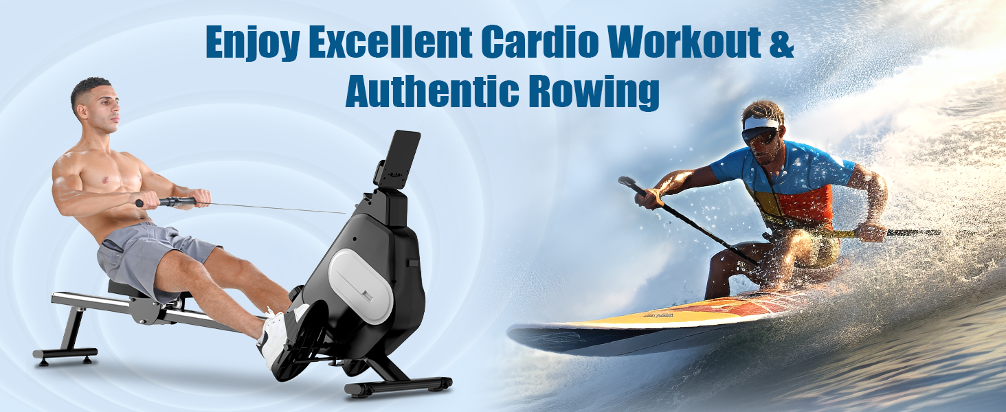 Складне тренажер для дому Dskeuzeew з 16 рівнями опору. Магнітний тренажер для кардіотренувань до 160 кг. Чорний колір.