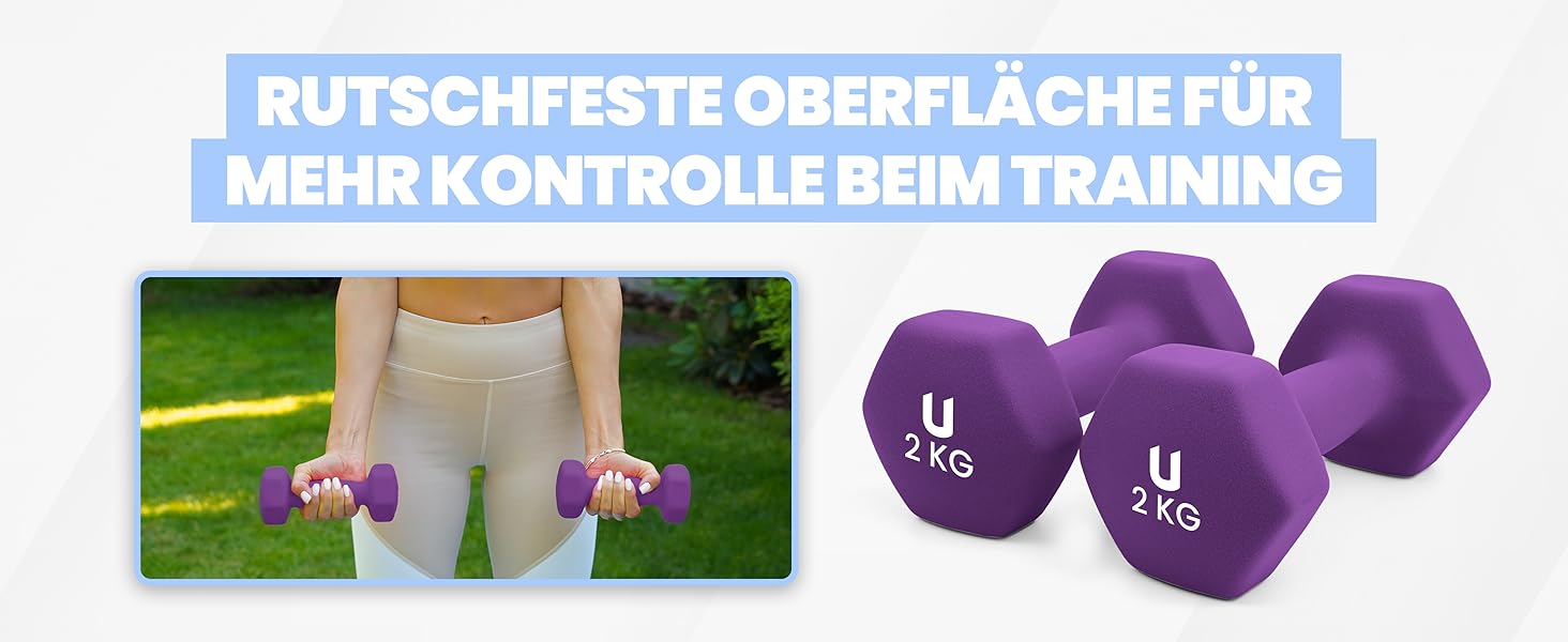 Гантелі неопренові UNYCOS 2 шт. 1-10 кг, короткі, антиковзаючі, для фітнесу, силових тренувань, пілатесу, дому. Набір 1 кг, 2 кг, 3 кг.