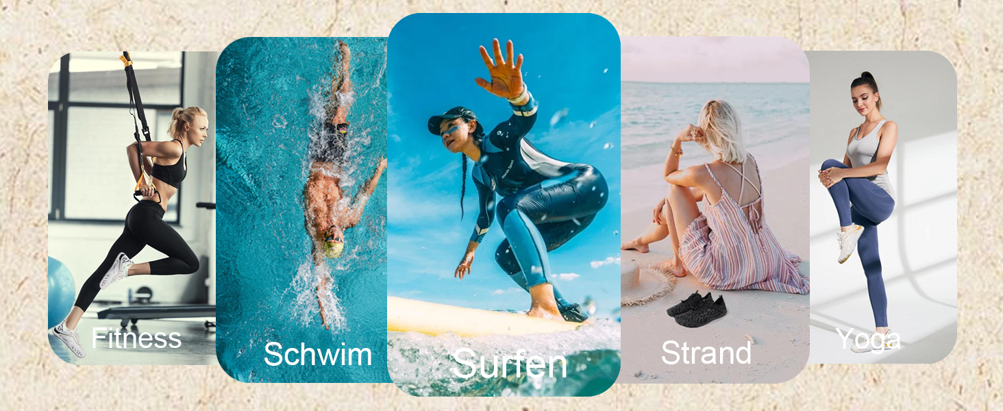 Взуття Barfuss для жінок та чоловіків: водяні, плавальні кросівки, дихаючі, швидковисихаючі, 36-46 EU, білий/золотий