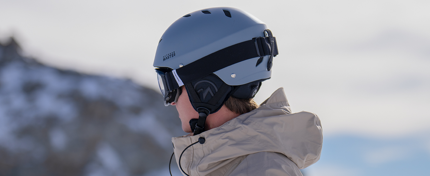 Шолом OutdoorMaster Kelvin для гірськолижного спорту та сноубордингу (унісекс), чорний, M