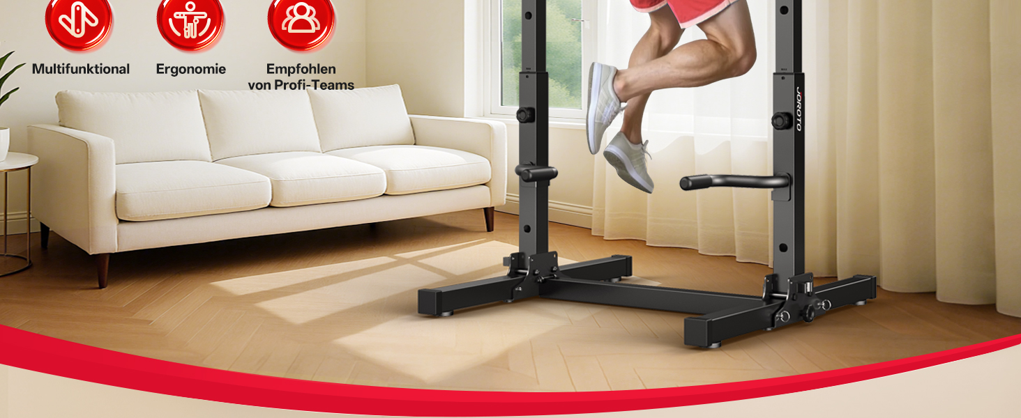 JOROTO Турнік-Штанга Power Tower, Регульована Висота, 5-в-1, для Дома, 172 кг, Безкоштовні Віджимання та Підтягування