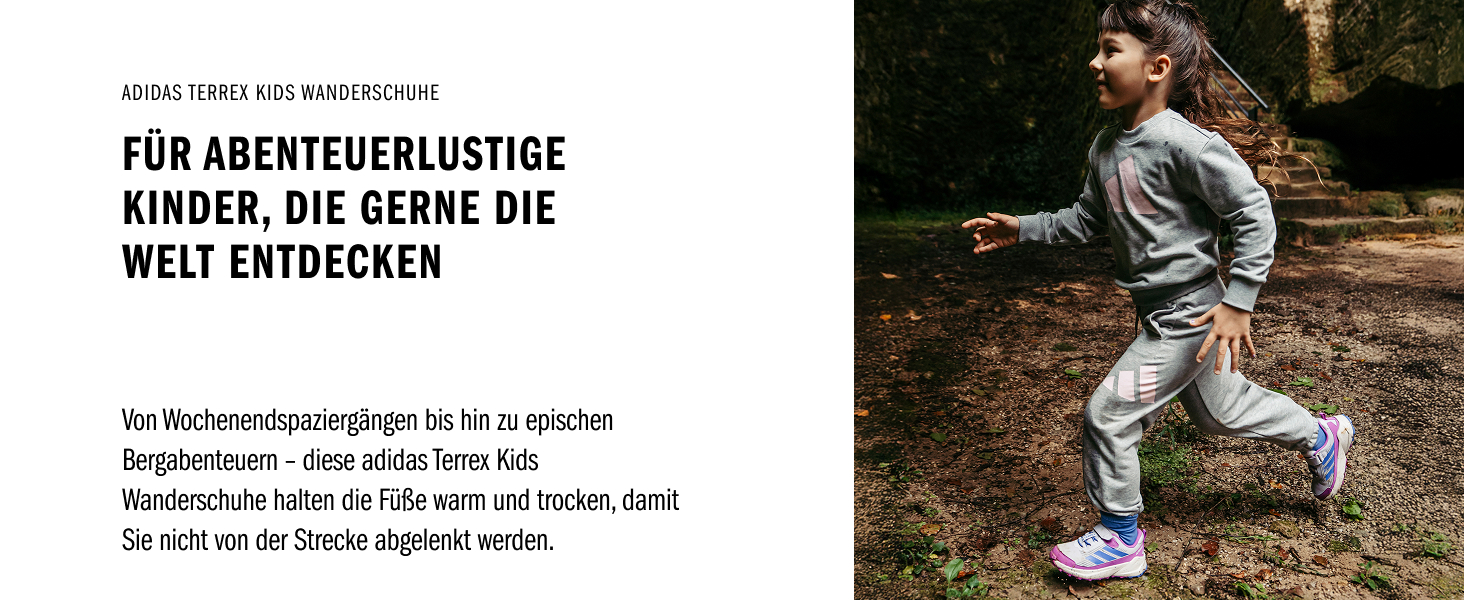 Дитячі трекінгові черевики Adidas Terrex Ax4R RAIN.RDY, 34 EU, чорно-сіро-сірі