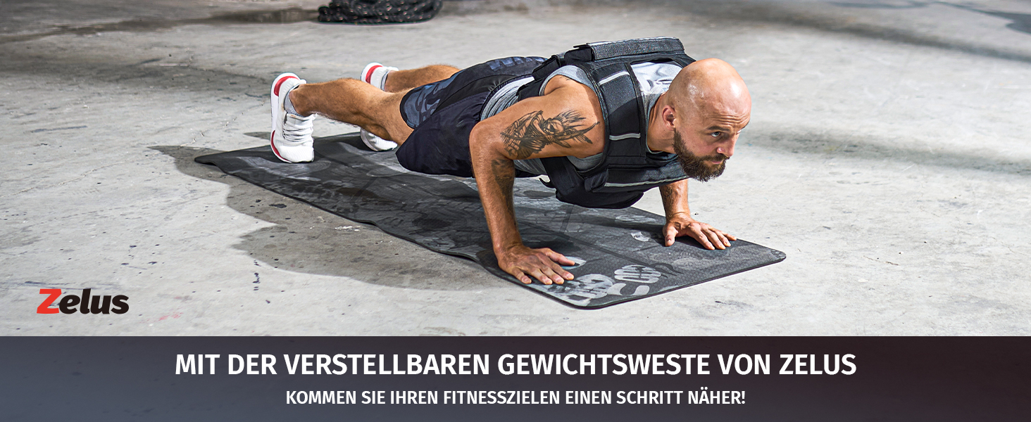 Вага жилет Zelus Verstellbar: регульований жилет для силових тренувань (0,5-20,5 кг)