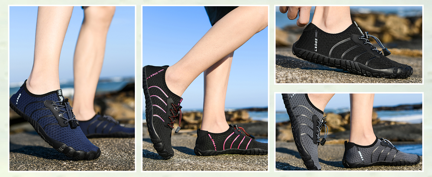 Чоловічі та жіночі аквашузи для плавання та серфінгу, швидко сохнуть, розмір 40 EU, білі