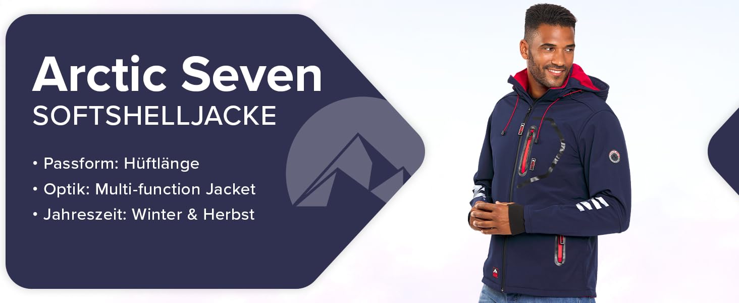 Чоловіча куртка Softshell AS301: водонепроникна функціональна куртка для outdoor з флісовою підкладкою, сіро-помаранчева, розмір L