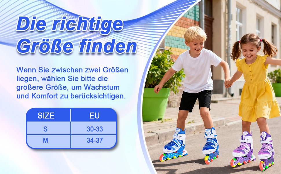 Дитячі ролики JIFAR Inliner Kinder з регульованим освітленням, розміри 30-33, 34-37, для хлопчиків та дівчаток, блакитні