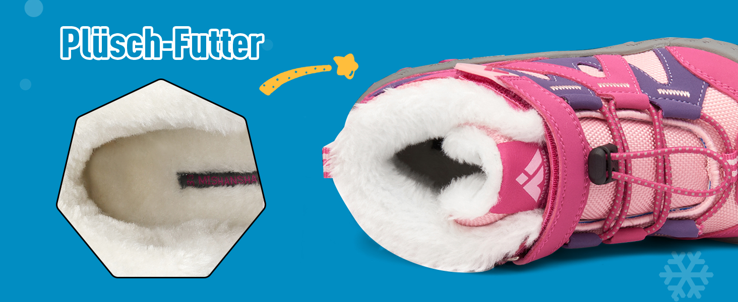 Дитячі зимові черевики Mishansha: теплі, з підкладкою, для хлопчиків та дівчаток, на шнурівці, розмір 24-38 (29 EU), блакитні