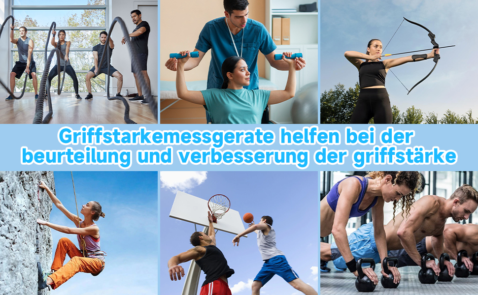 Електронний динамометр для вимірювання сили хвата, USB, 180 кг