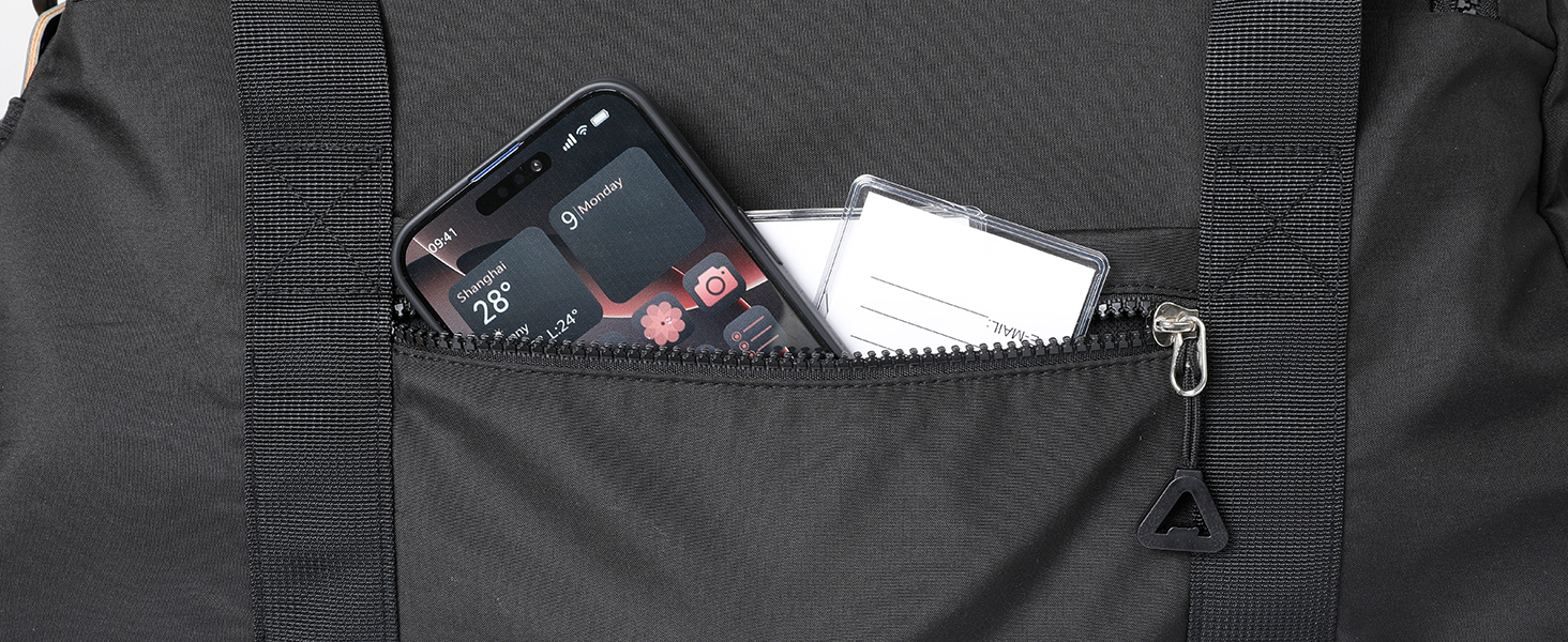 Спортивна сумка Romon для подорожей та тренувань з відділенням для взуття та мокрих речей (39 x 23 x 22 см, чорний)