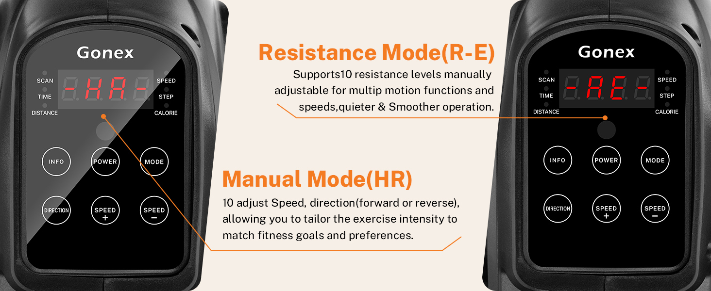 Еліптичний тренажер Gonex під стіл для літніх людей з 10 рівнями опору, тренажер для ніг, як у телепередачі, педальний тренажер, 10 швидкостей та 3 автоматичні режими, чорний