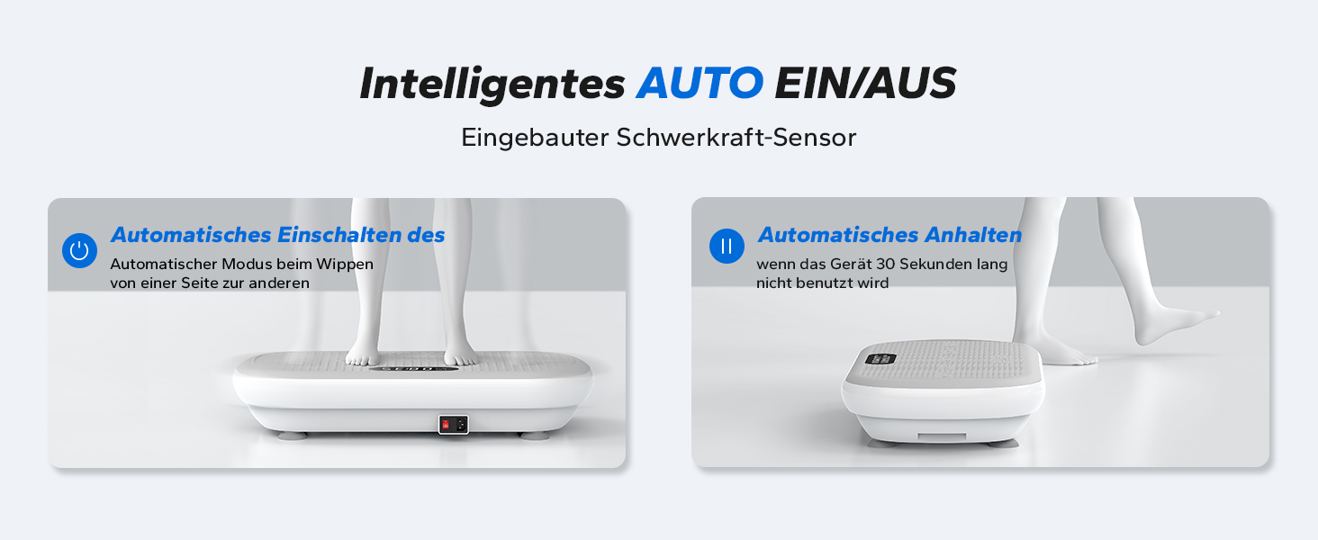 Вібраційна платформа MERACH для тренувань та фігури, амплітуда 13 мм, вантажопідйомність 200 кг, силіконовий педал, Bluetooth-динамік (сірий)