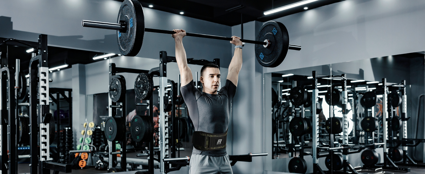 Пояс для важкої атлетики RitFit 6'' (15 см) для чоловіків та жінок, чорний, з липучкою, для пауерліфтингу, бодібілдингу та силових тренувань, розмір S