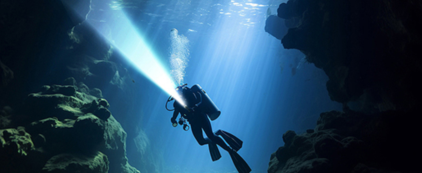 Ліхтарик підводний Sofirn SD09L 6800 люмен, LED, до 100м, з акумуляторами