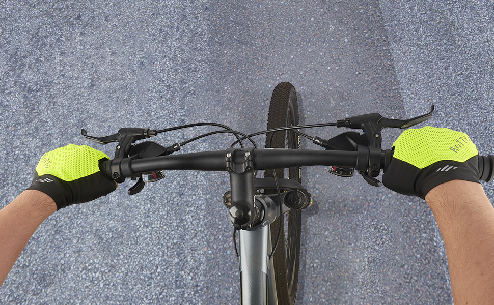 Велосипедні рукавички ROTTO напівпальцеві, з підкладкою, унісекс, чорні, розмір S