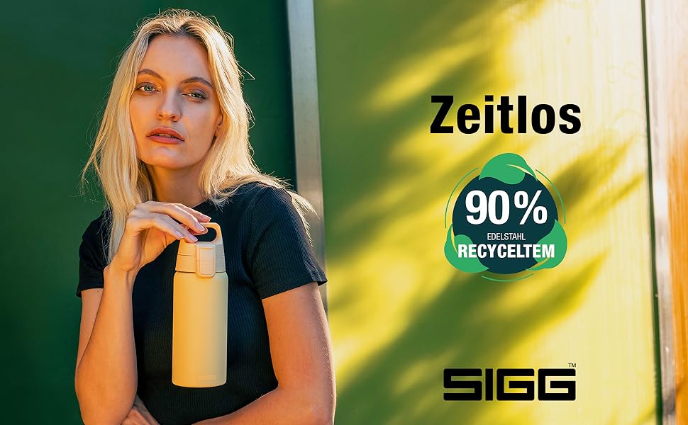 Термос SIGG Shield Therm One, 0,75 л, сіро-синій, без бісфенолу А, герметичний