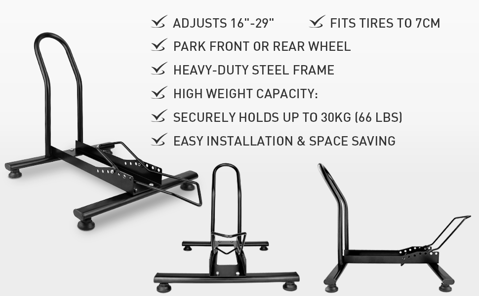 Підставка для велосипедів з металу, регульована, на 2 велосипеда - Professional, стабільна, для MTB, E-bike, шосе