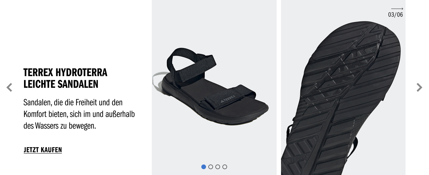 Сандалії adidas Terrex Hydroterra Light - унісекс, чорно-сіро-бежеві (42 EU)