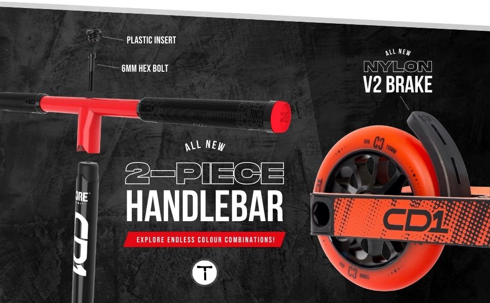 CORE CD1 Pro: дитячий трюковий самокат для хлопчиків та дівчаток 6-12 років, ідеальний для скейтпарку та новачків, чорний/NeoChrome