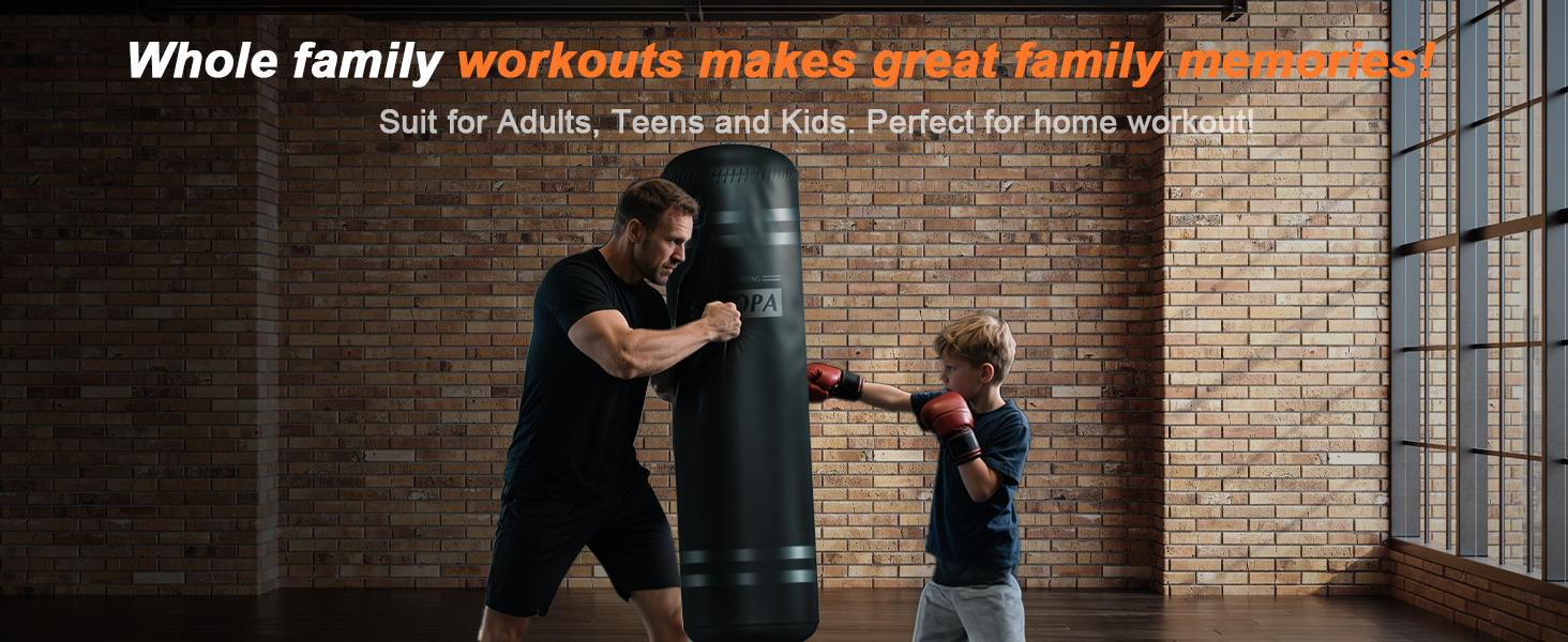 Стенд-боксерський мішок Kitopa, 178 см, 93 кг. Комплект з рукавичками для кікбоксингу, ММА, тренувань вдома