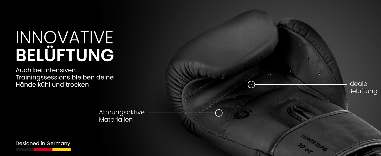 Боксерські рукавички FIGHTR® Pro з натуральної шкіри | Для чоловіків та жінок | Для боксу, ММА, муай-тай, кікбоксингу та єдиноборств | 10, 12, 14, 16 oz | З сумкою 14 oz All Black