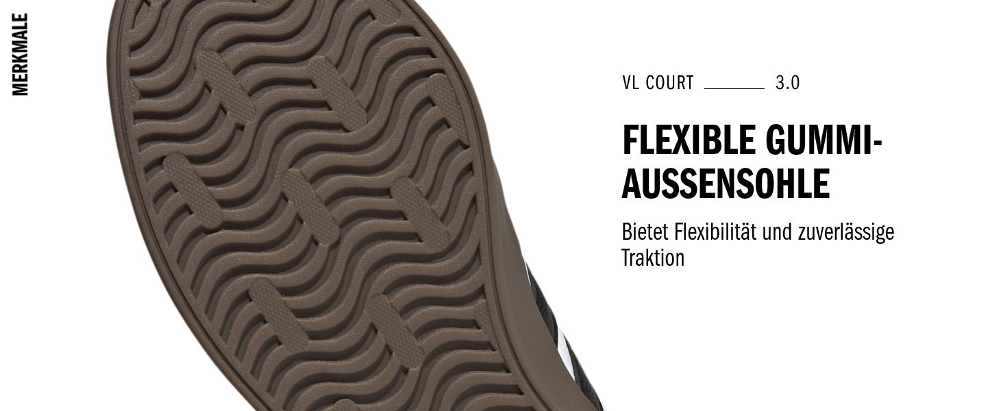 Дитячі фітнес-кеди Adidas VL Court 2.0 (30.5 EU, чорний/білий/чорний)