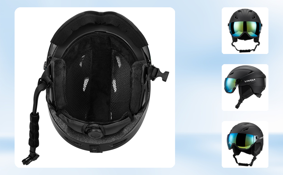 Шолом гірськолижний Kavolet для чоловіків та жінок, сноуборд-шолом з знімним візором, вентиляційні отвори, міцний, теплий та дихаючий, чорний