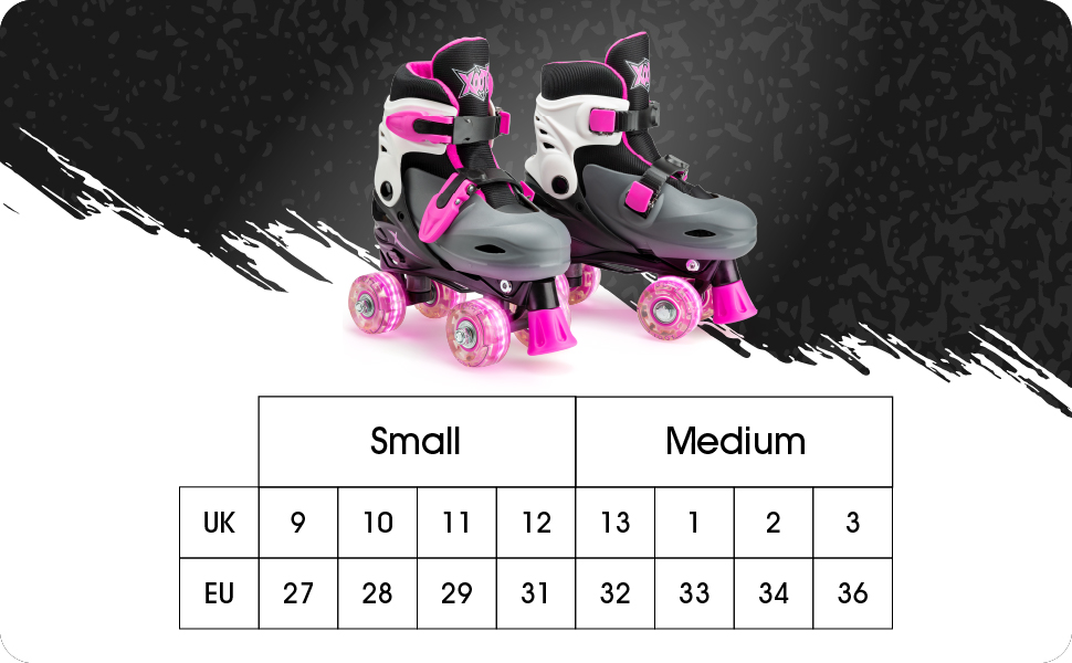 Роликові ковзани Xootz TY6340-M, зелені, розмір 32-36 UK / 32-35 EU