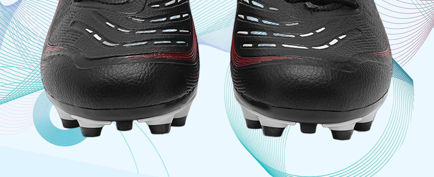 Футбольні бутси для чоловіків та хлопчиків, шипована підошва, мікрофібра, для штучного газону, білі та червоні, розмір 35 EU, блакитні