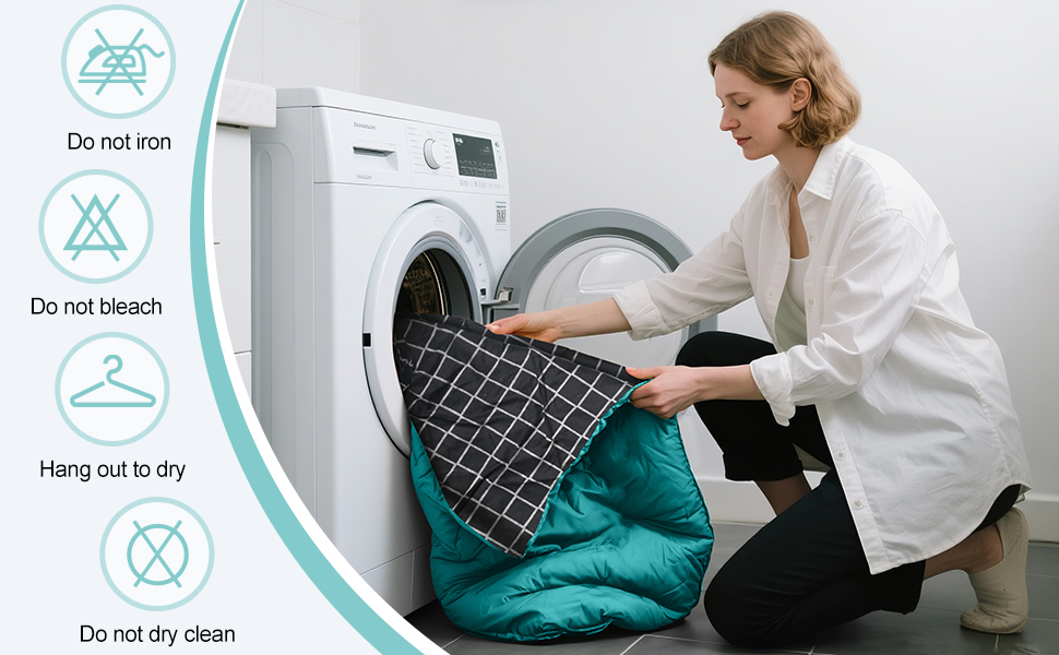 Спальний мішок Baumwoll-Flanell для дорослих, 100% бавовна, для кемпінгу, трекінгу, подорожей з рюкзаком, 3-4 сезони, легкий, See blau/schwarz