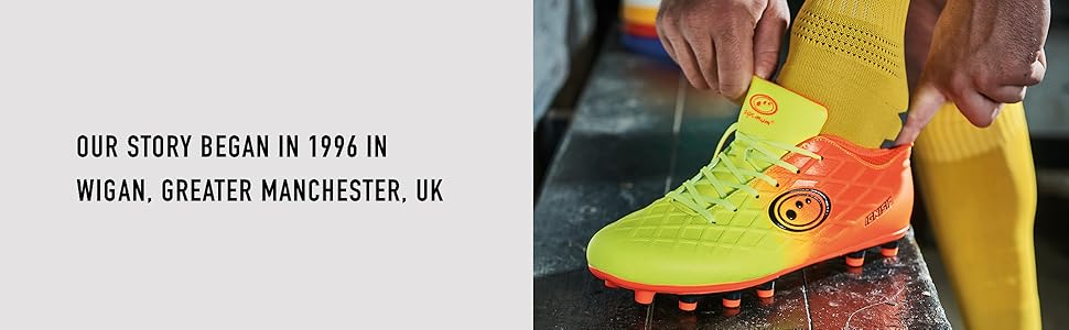 Футбольні бутси Optimum для чоловіків Easy Fastening, 6 шипів, жовто-чорні (45 EU)