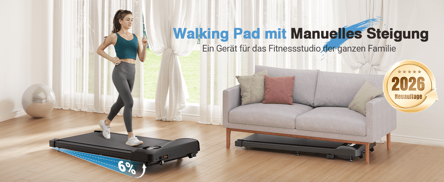 Бігова доріжка під стіл THERUN Walking Pad 2.75HP з пультом та LED-дисплеєм для дому та офісу