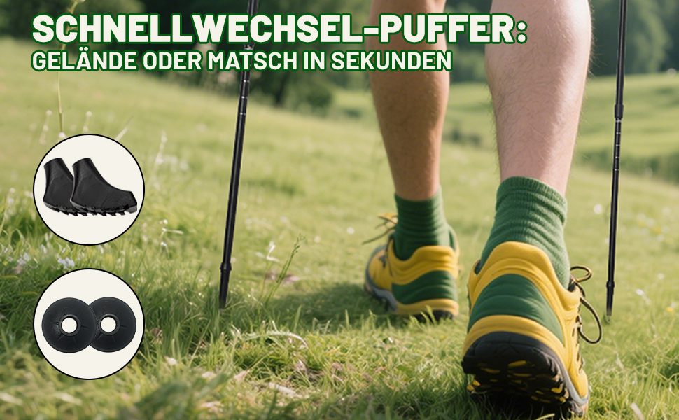 Чоловічі та жіночі палиці для скандинавської ходьби, 2 шт. Телескопічні палиці для трекінгу з алюмінію з гумовими накладками (пряма ручка, чорний колір)