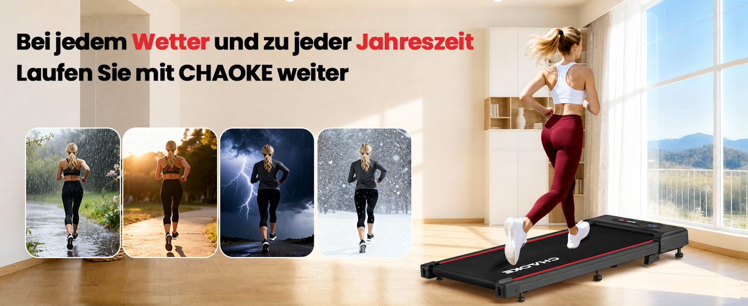 Бігова доріжка CHAOKE Walking Pad з нахилом 9%, до 10 км/год для дому та офісу, двигун 2.75 к.с., навантаження до 150 кг, 12 HIIT-програм та пульт керування (Колір: Містичний морський синій)
