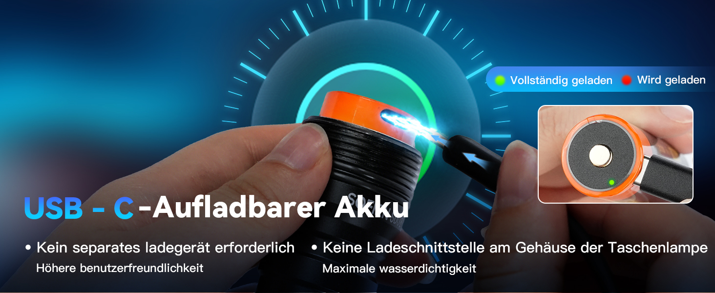 Sofirn SD08 водонепроникний ліхтар-підводний світильник LED, 3200 люмен, з LED-індикатором позиції, 4 режими, IPX8, для дайвінгу, підводної фотографії та повсякденного використання