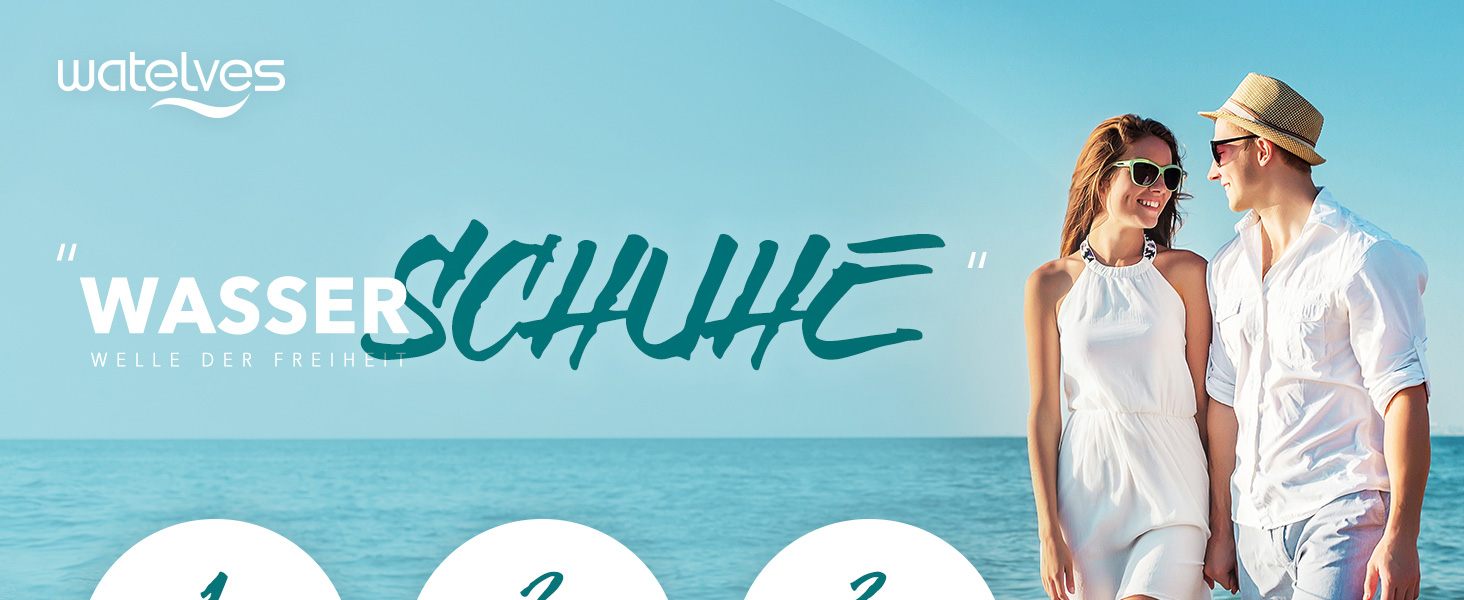 Водні черевики WateLves для плавання та відпочинку: басейн, пляж, дайвінг, серфінг. Чоловічі та жіночі, чорні, 42 EU