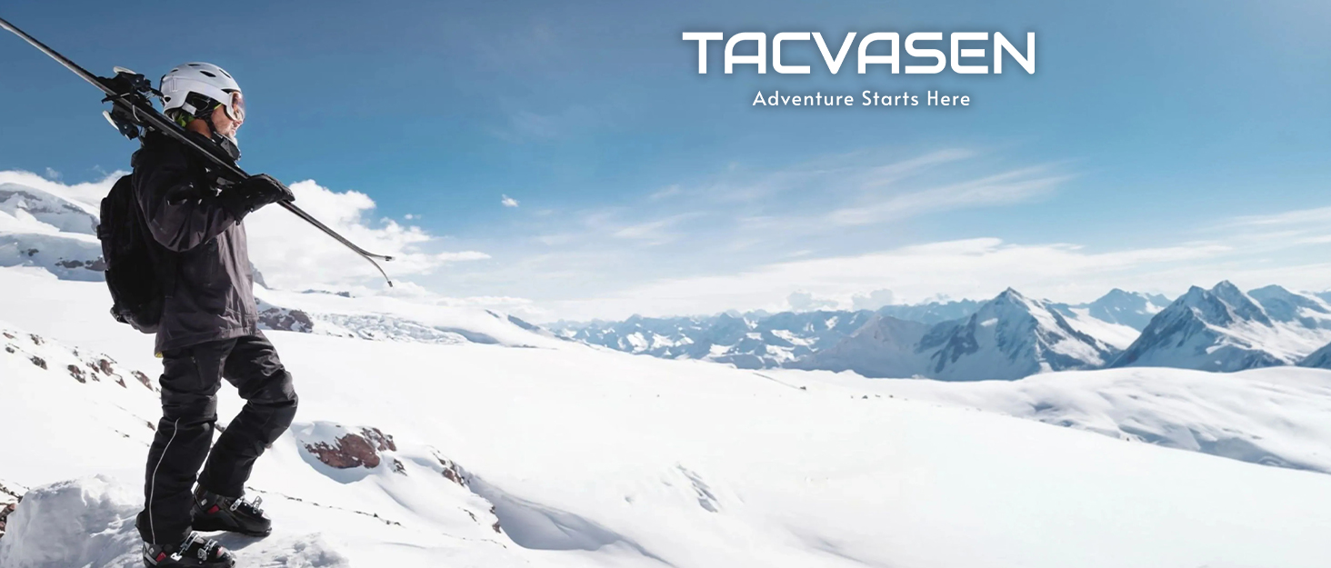 TACVASEN чоловіча тепла зимова куртка, водонепроникна функціональна куртка з капюшоном та довгими рукавами, армійного кольору