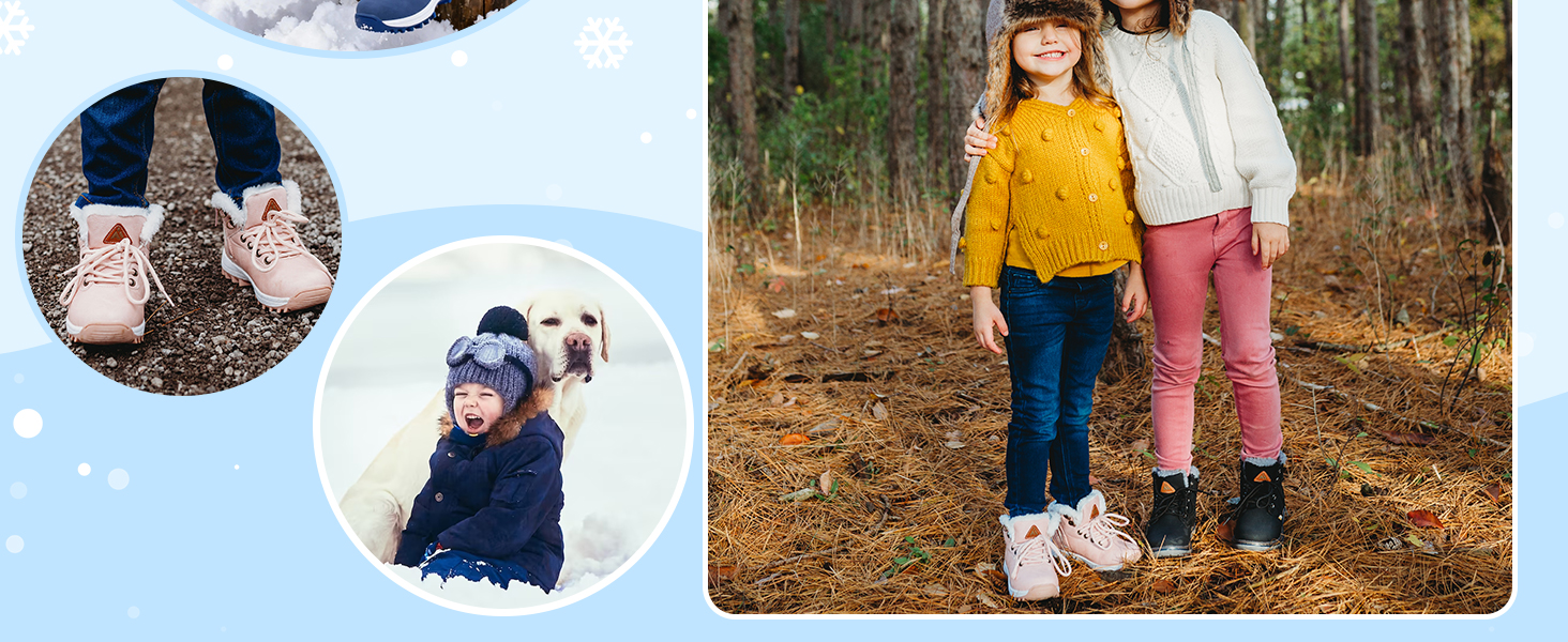 Дитячі зимові черевики Mishansha для хлопчиків та дівчаток, теплі, водонепроникні, коричневі, розмір 36 EU