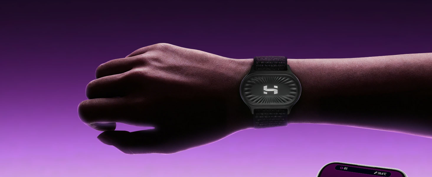 Фітнес-браслет HandPlus з пульсометром: оптичний трекер для бігу, Bluetooth, ANT+, 72 год. пам'яті