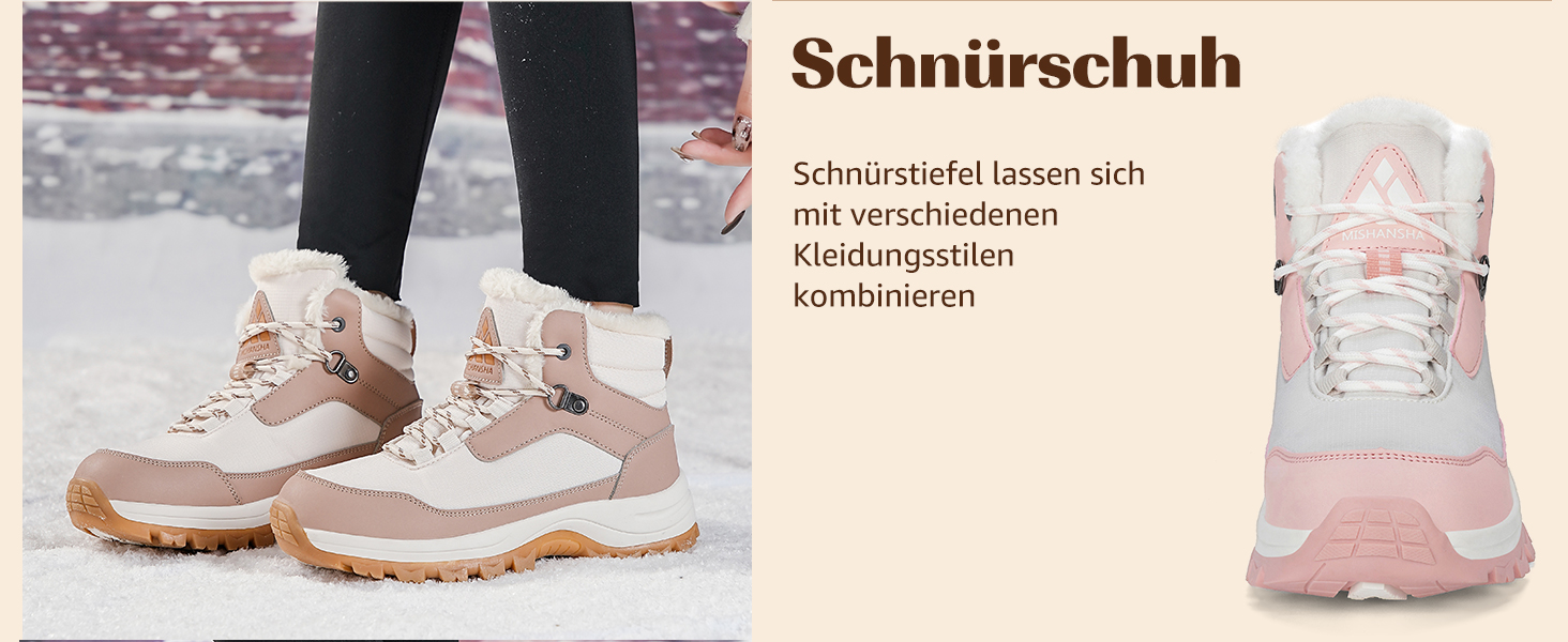 Зимові черевики Mishansha для жінок, утеплені, непромокаючі, туристичні, розмір 36-42, чорний