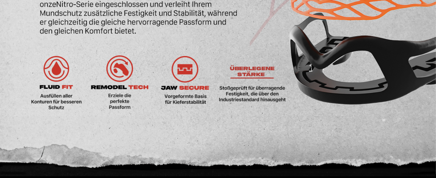 Захисна капа SafeJawz Nitro для дорослих та дітей з чохлом для боксу, баскетболу, лакросу, футболу, MMA, єдиноборств, хокею та контактних видів спорту (сірий)