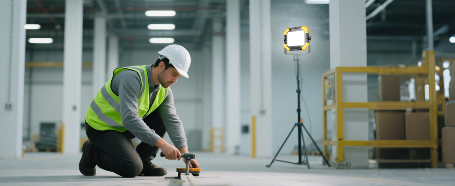 LED прожектор на акумуляторі CLV 200W, 20000mAh, IP66, вологостійкий, 4 режими, 2 рівні яскравості, для кемпінгу, USB, сонячна панель, для будівництва, жовтий