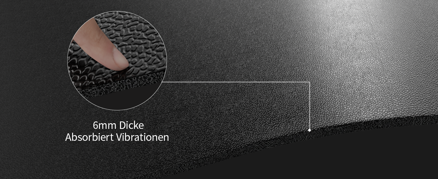 Захисний килимок під бігову доріжку та тренажери, шумопоглинаюча підкладка для підлоги (килим, ламінат), 183 x 81 x 0.6 см