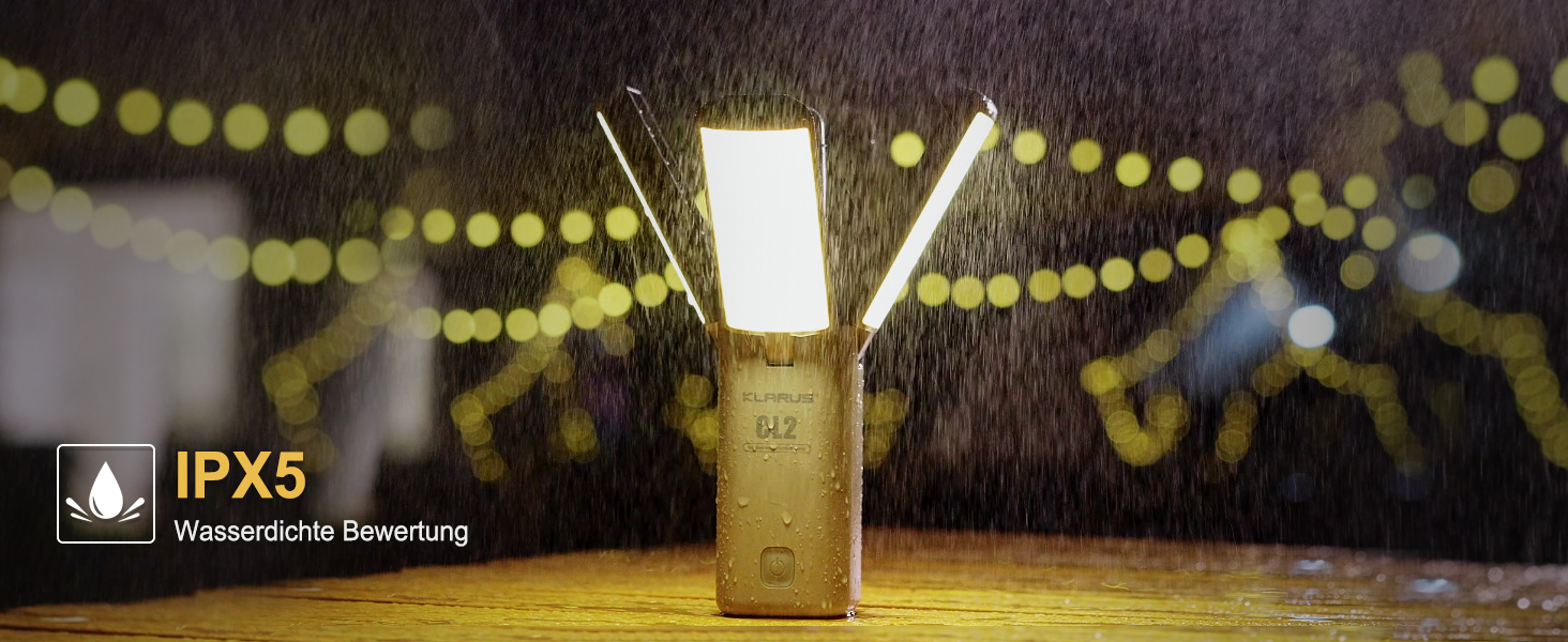 KLARUS CL2 Багатофункціональний кемпінговий ліхтар, 10000 mAh, 750 люмен, 8 режимів, IPX5, для кемпінгу, риболовлі, туризму