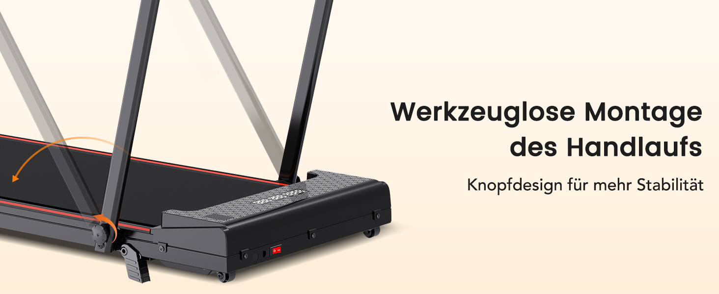 Електричний біговий тренажер складний, для дому з нахилом 5%, швидкість 12 км/год, 1400W, LCD-дисплей, чорний