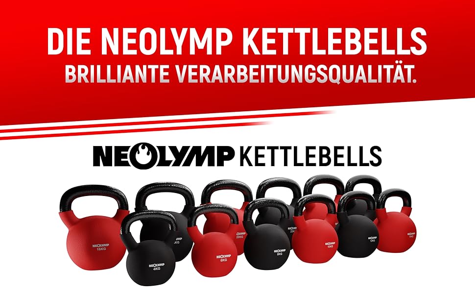 Гиря NEOLYMP Premium 14 кг зі сталевим сердечником - Міцна, довговічна