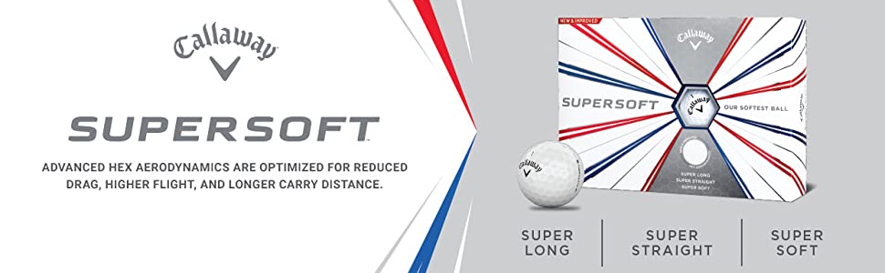 М'ячі Callaway Supersoft для гольфу