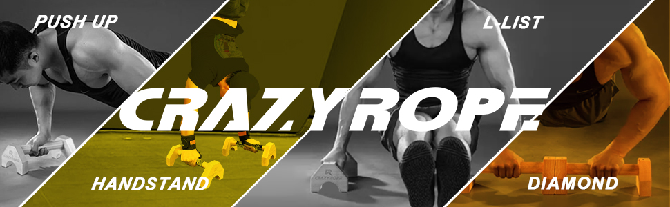 Ручки для віджимання CRAZYROPE, ручки для віджимання з дерева паралетки, обладнання для гімнастики Прилад для гімнастики та реквізит для стійки на руках