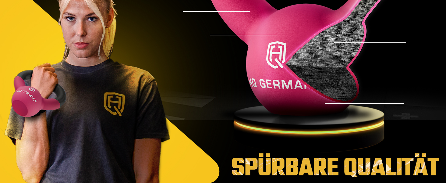 Гантель з неопрену HQ Germany® Vollguss 2-32кг | Комплекти для початківців | Точність ваги ±2,0%